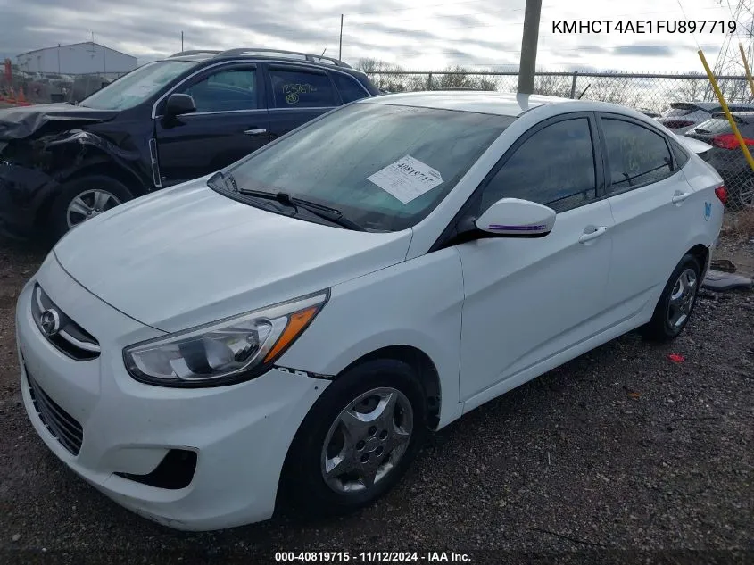 2015 Hyundai Accent Gls VIN: KMHCT4AE1FU897719 Lot: 40819715