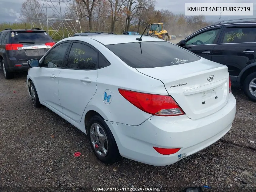 2015 Hyundai Accent Gls VIN: KMHCT4AE1FU897719 Lot: 40819715