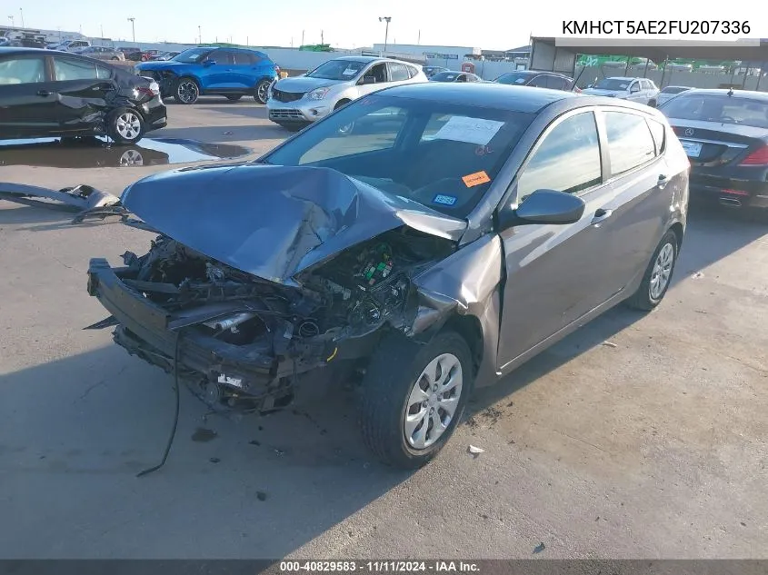 2015 Hyundai Accent Gs VIN: KMHCT5AE2FU207336 Lot: 40829583