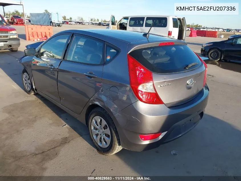 2015 Hyundai Accent Gs VIN: KMHCT5AE2FU207336 Lot: 40829583