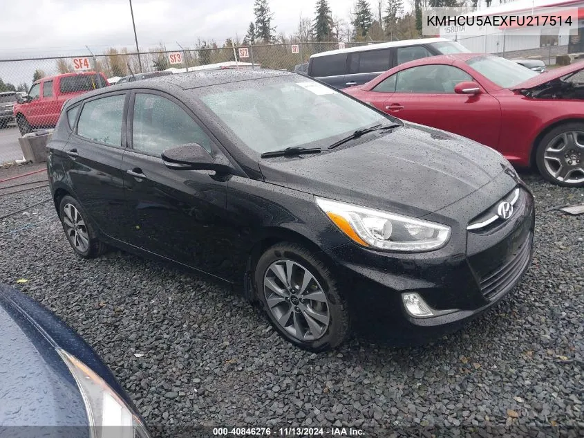 KMHCU5AEXFU217514 2015 Hyundai Accent Sport