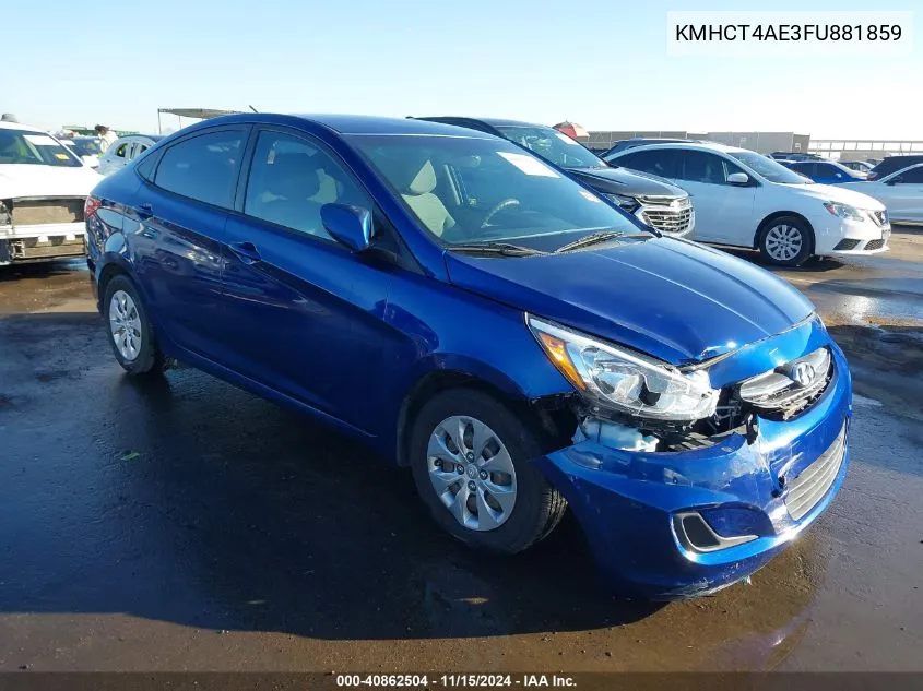 2015 Hyundai Accent Gls VIN: KMHCT4AE3FU881859 Lot: 40862504