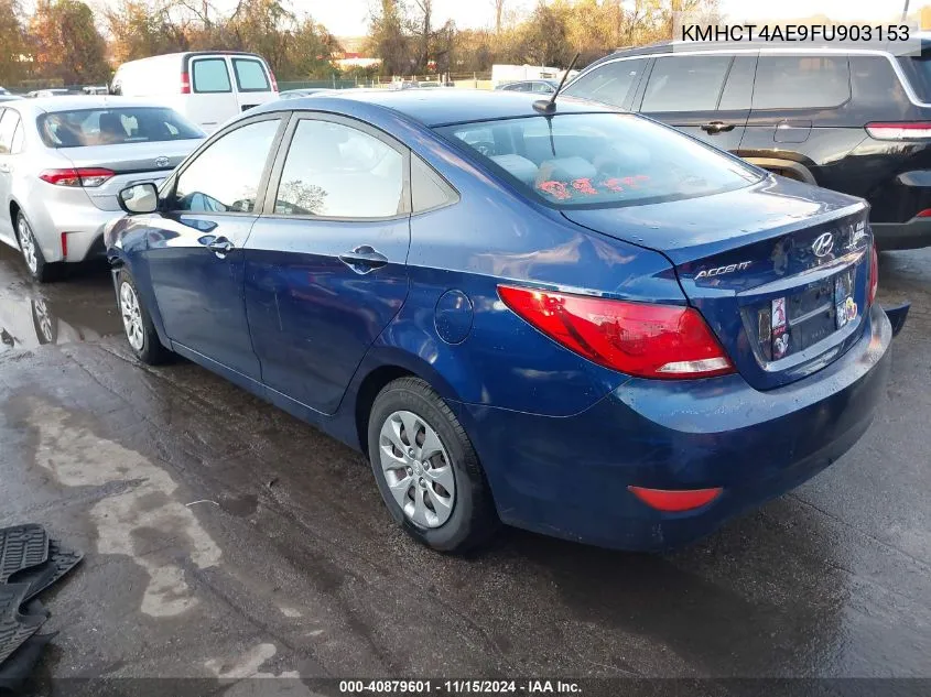 2015 Hyundai Accent Gls VIN: KMHCT4AE9FU903153 Lot: 40879601