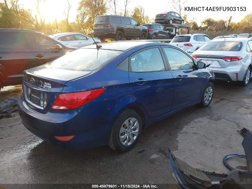 2015 Hyundai Accent Gls VIN: KMHCT4AE9FU903153 Lot: 40879601