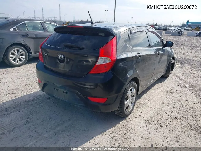 KMHCT5AE3GU260872 2016 Hyundai Accent