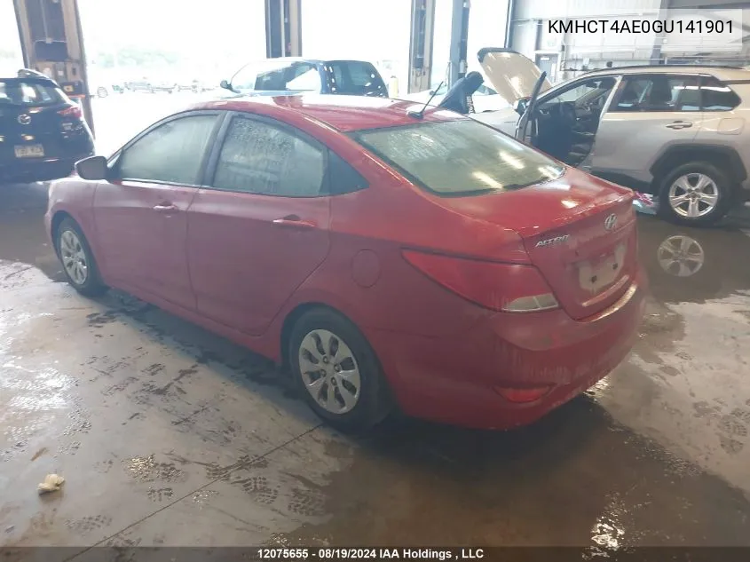 KMHCT4AE0GU141901 2016 Hyundai Accent Gl