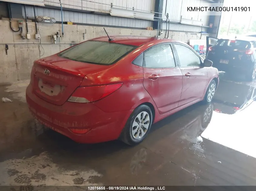 KMHCT4AE0GU141901 2016 Hyundai Accent Gl