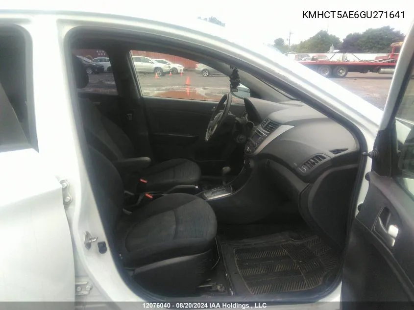 KMHCT5AE6GU271641 2016 Hyundai Accent Le