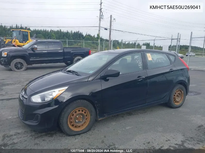 KMHCT5AE5GU269041 2016 Hyundai Accent Se