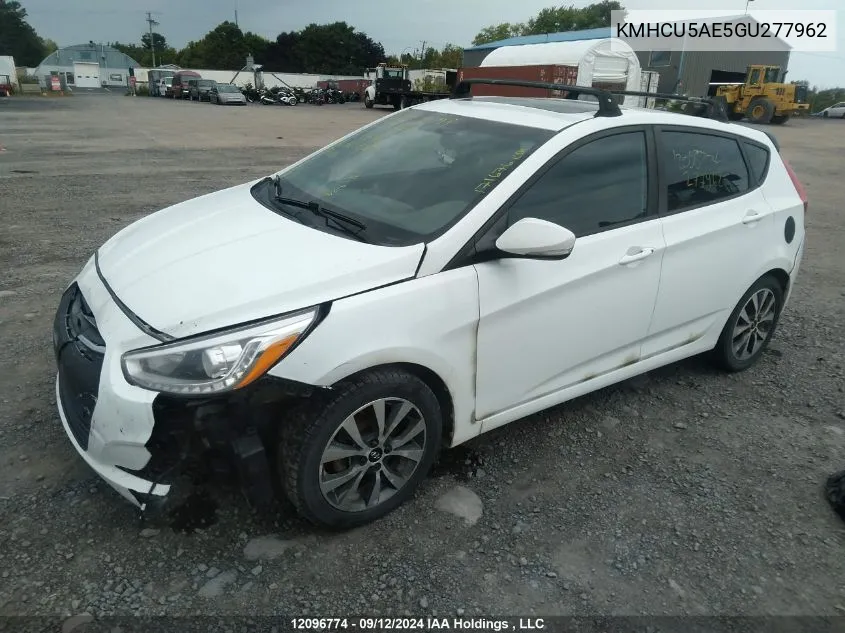 KMHCU5AE5GU277962 2016 Hyundai Accent Gls