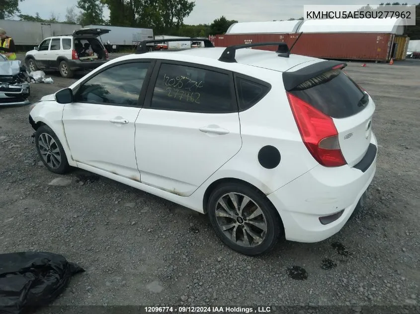 KMHCU5AE5GU277962 2016 Hyundai Accent Gls