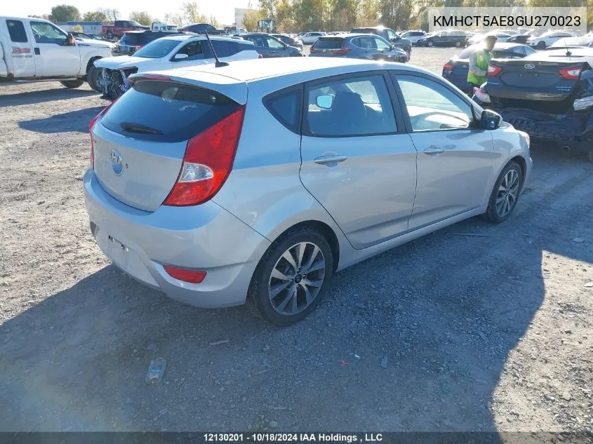 KMHCT5AE8GU270023 2016 Hyundai Accent Se