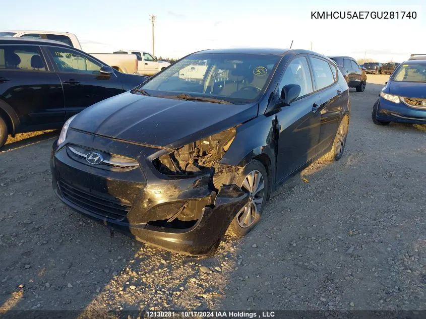 KMHCU5AE7GU281740 2016 Hyundai Accent Gls