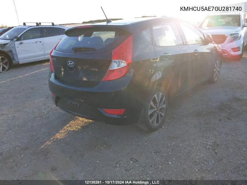 KMHCU5AE7GU281740 2016 Hyundai Accent Gls