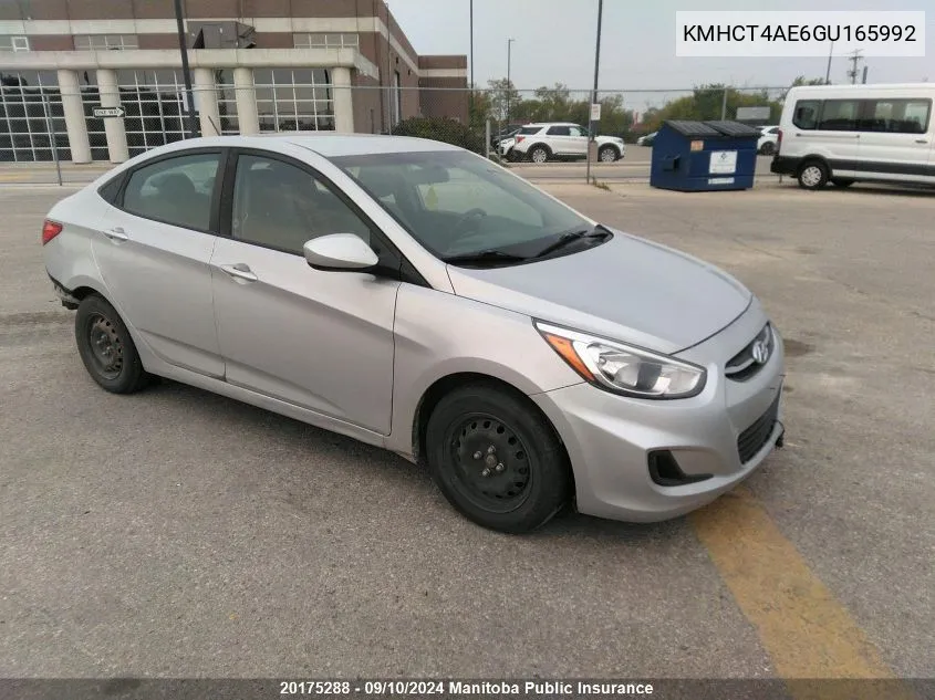 KMHCT4AE6GU165992 2016 Hyundai Accent Gl