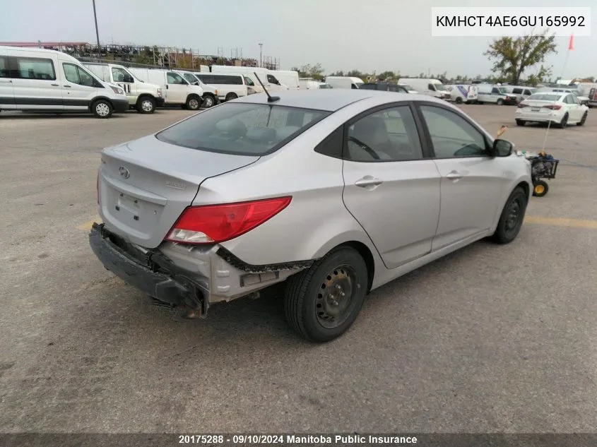 KMHCT4AE6GU165992 2016 Hyundai Accent Gl