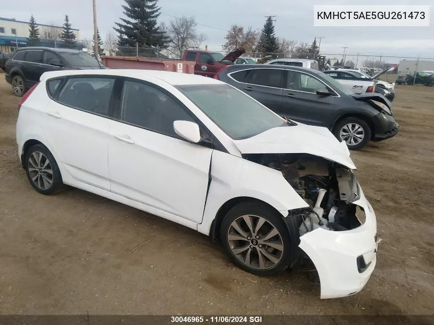 2016 Hyundai Accent Se VIN: KMHCT5AE5GU261473 Lot: 30046965