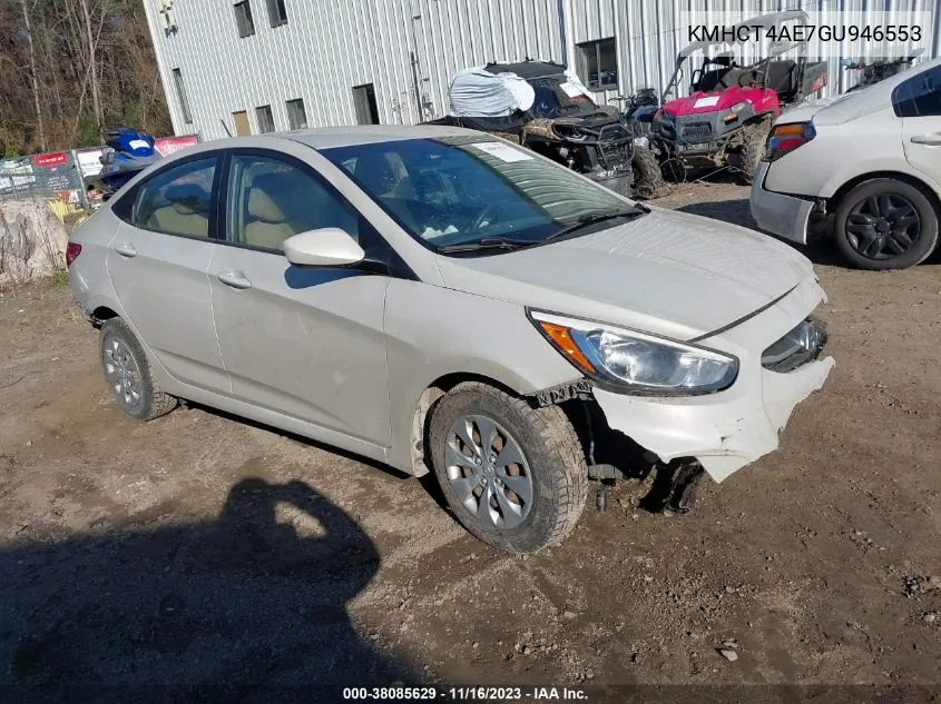 2016 Hyundai Accent Se VIN: KMHCT4AE7GU946553 Lot: 38085629