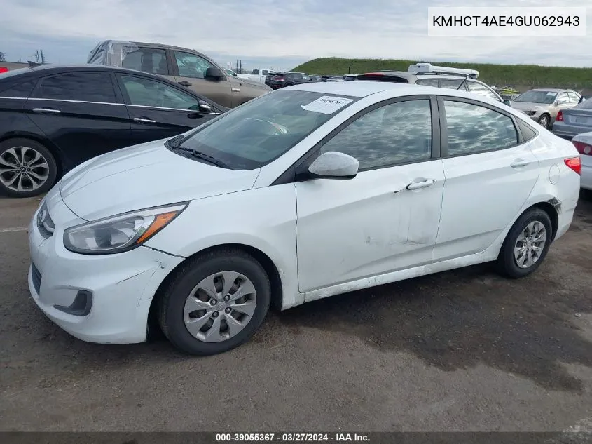 KMHCT4AE4GU062943 2016 Hyundai Accent Se