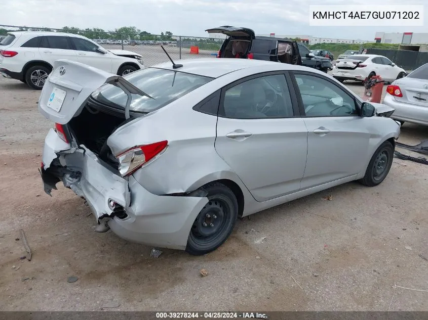 KMHCT4AE7GU071202 2016 Hyundai Accent Se