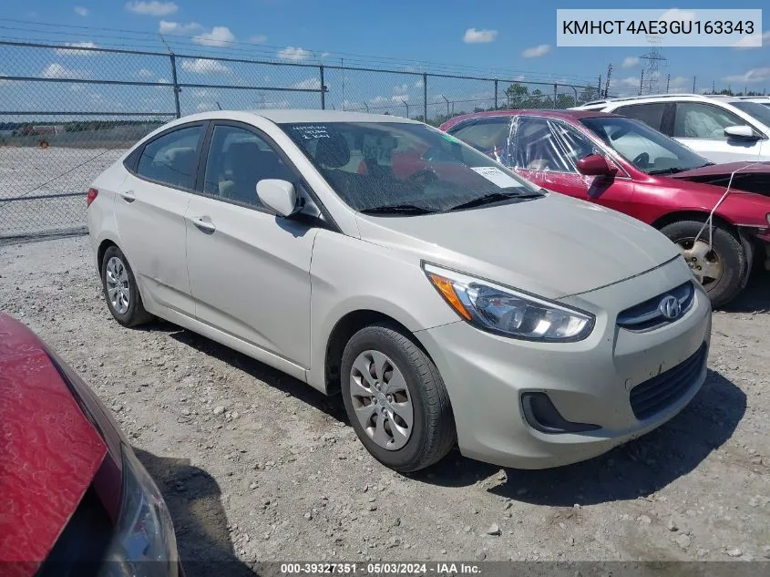 KMHCT4AE3GU163343 2016 Hyundai Accent Se