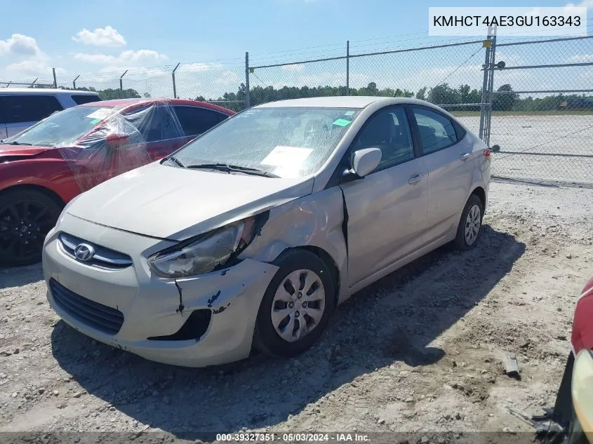 KMHCT4AE3GU163343 2016 Hyundai Accent Se