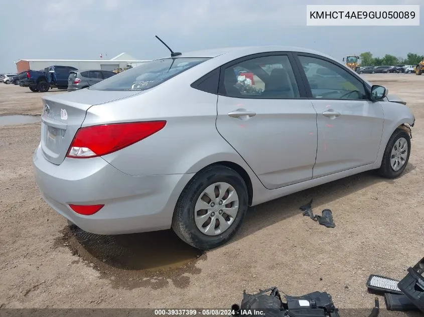 KMHCT4AE9GU050089 2016 Hyundai Accent Se