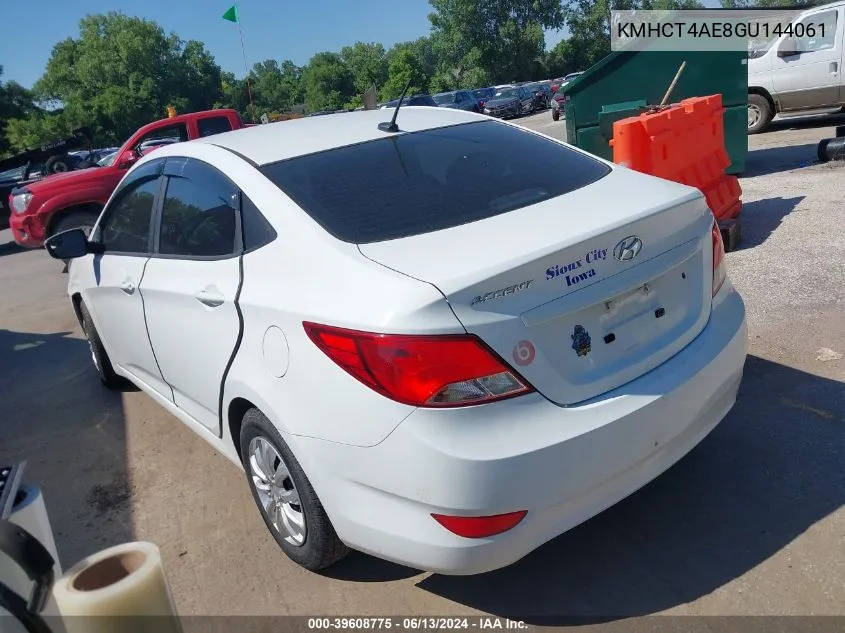 KMHCT4AE8GU144061 2016 Hyundai Accent Se