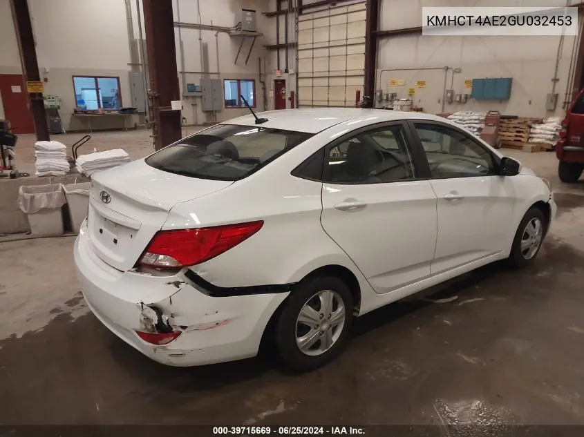 KMHCT4AE2GU032453 2016 Hyundai Accent Se