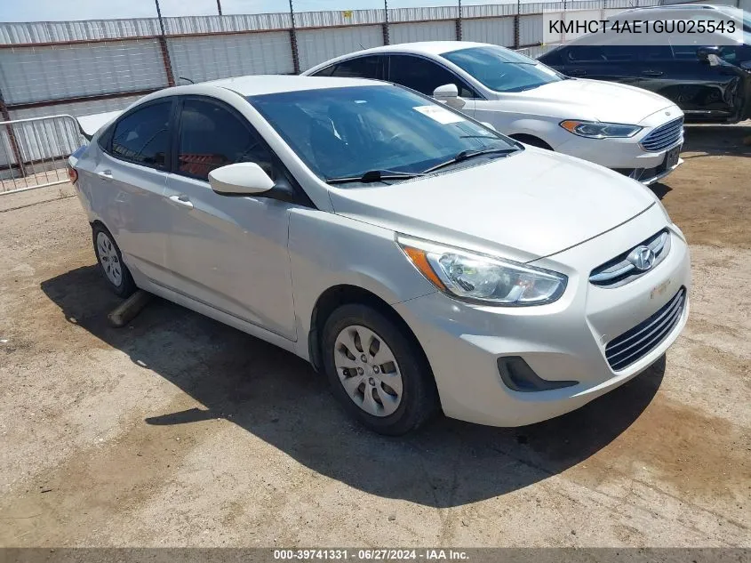 KMHCT4AE1GU025543 2016 Hyundai Accent Se