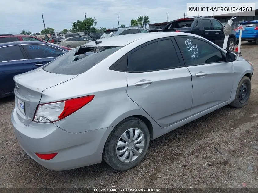 2016 Hyundai Accent Se VIN: KMHCT4AE9GU044261 Lot: 39789080