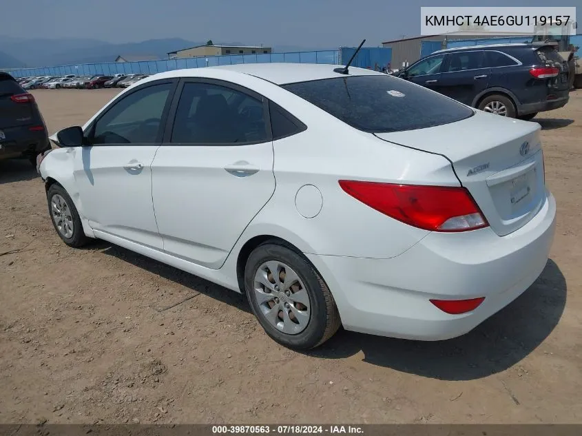 KMHCT4AE6GU119157 2016 Hyundai Accent Se