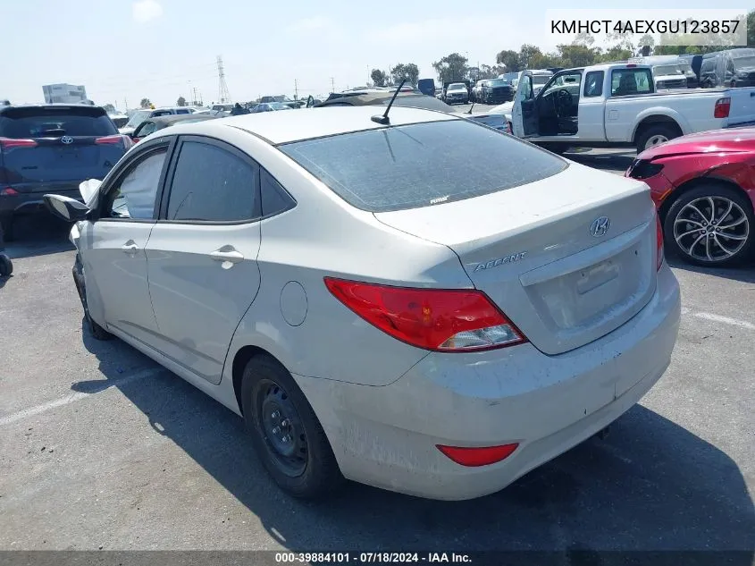 2016 Hyundai Accent Se VIN: KMHCT4AEXGU123857 Lot: 40284398