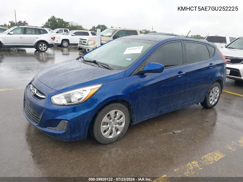 2016 Hyundai Accent Se VIN: KMHCT5AE7GU252225 Lot: 39920122