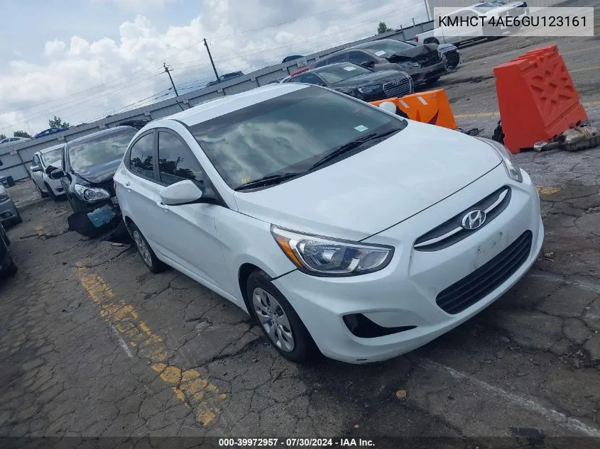 2016 Hyundai Accent Se VIN: KMHCT4AE6GU123161 Lot: 39972957