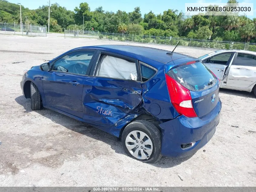 KMHCT5AE8GU253030 2016 Hyundai Accent Se