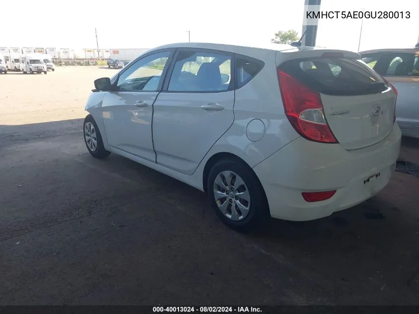 KMHCT5AE0GU280013 2016 Hyundai Accent Se