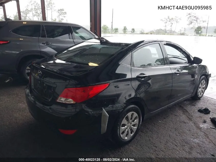 2016 Hyundai Accent Se VIN: KMHCT4AE9GU095985 Lot: 40023125