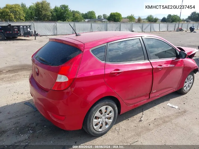 KMHCT5AE2GU237454 2016 Hyundai Accent Se