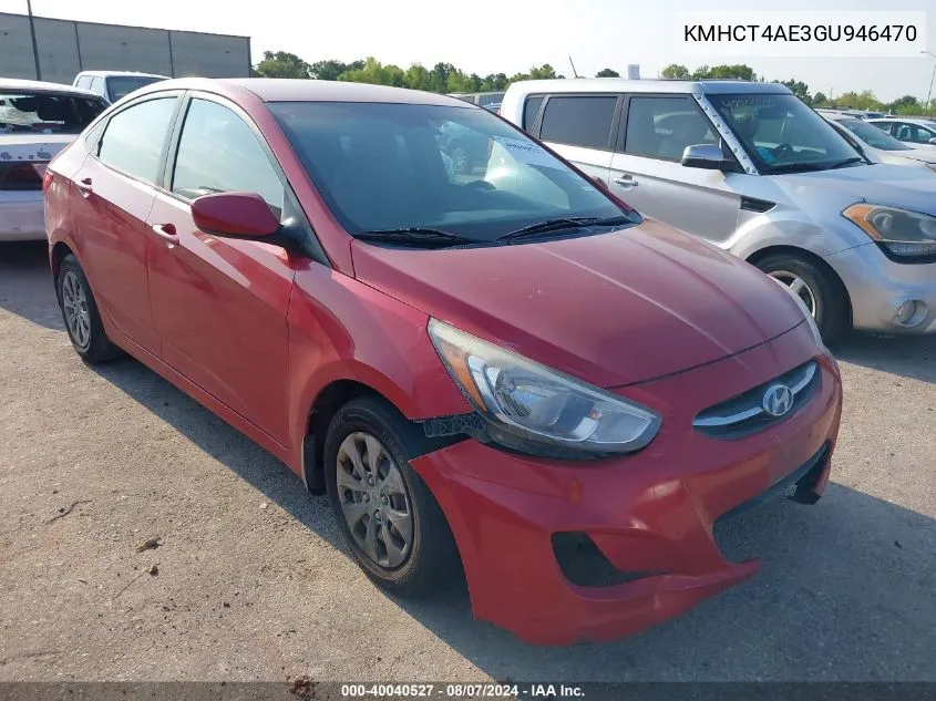 KMHCT4AE3GU946470 2016 Hyundai Accent Se