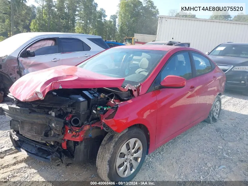 KMHCT4AE8GU075520 2016 Hyundai Accent Se