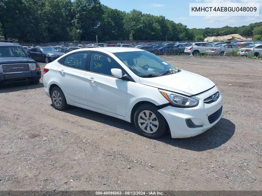 KMHCT4AE8GU048009 2016 Hyundai Accent Se