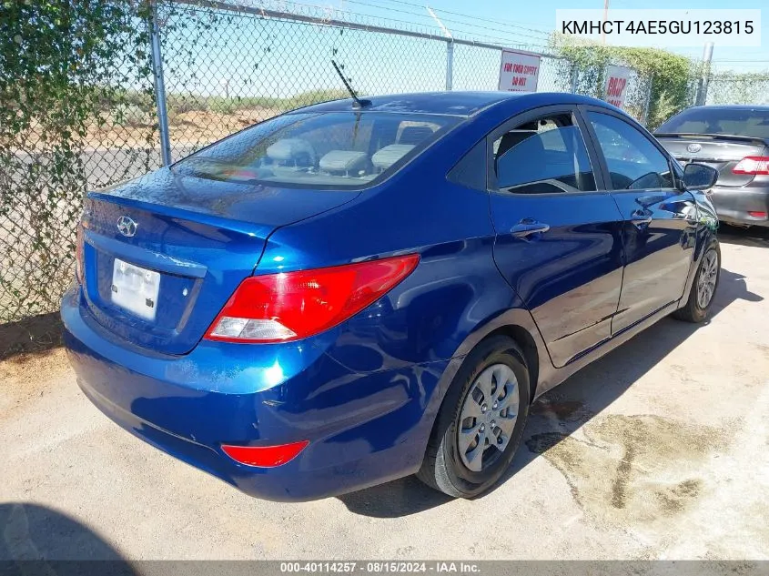 KMHCT4AE5GU123815 2016 Hyundai Accent Se