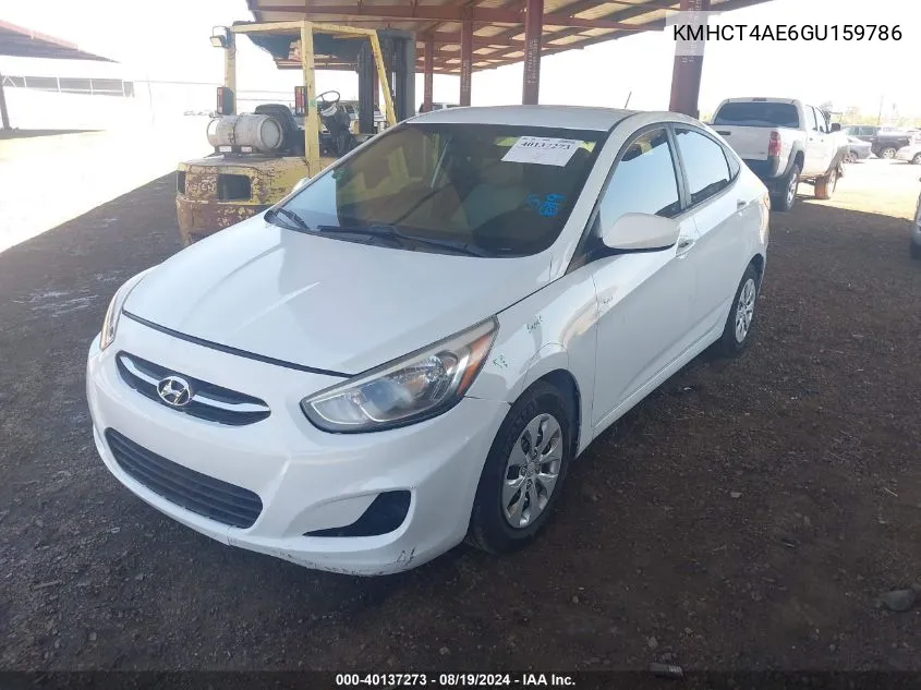 KMHCT4AE6GU159786 2016 Hyundai Accent Se