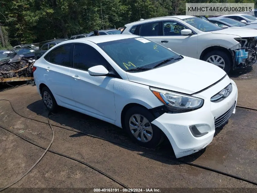 2016 Hyundai Accent Se VIN: KMHCT4AE6GU062815 Lot: 40163191