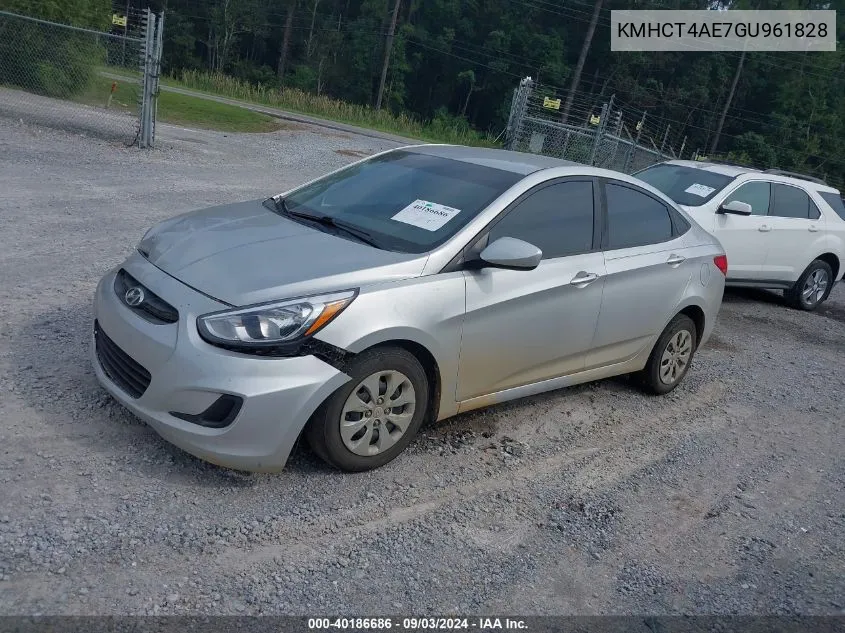 2016 Hyundai Accent Se VIN: KMHCT4AE7GU961828 Lot: 40186686