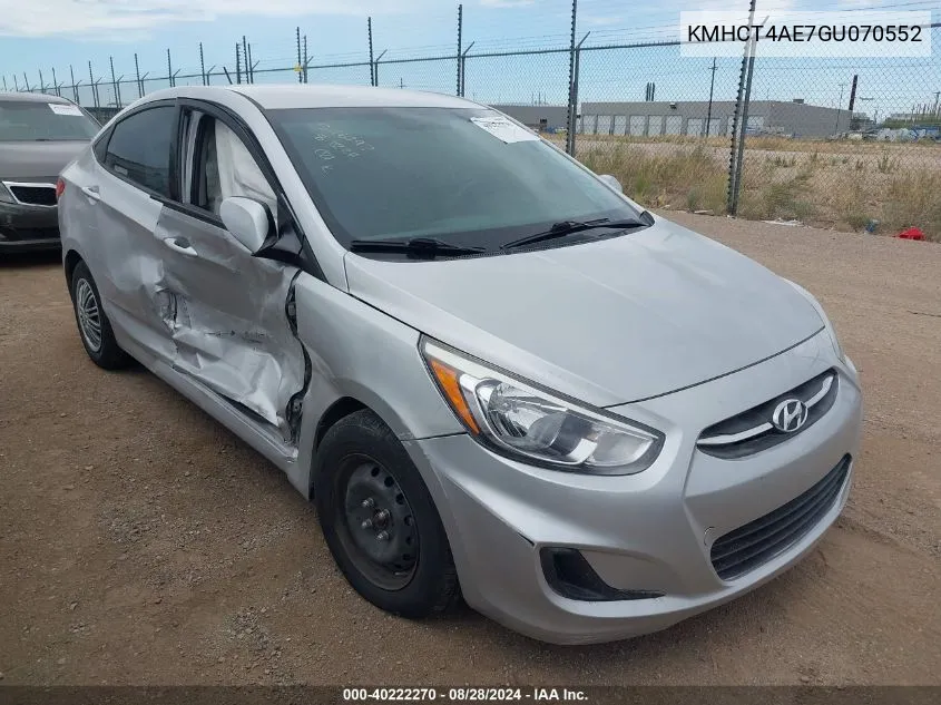 KMHCT4AE7GU070552 2016 Hyundai Accent Se