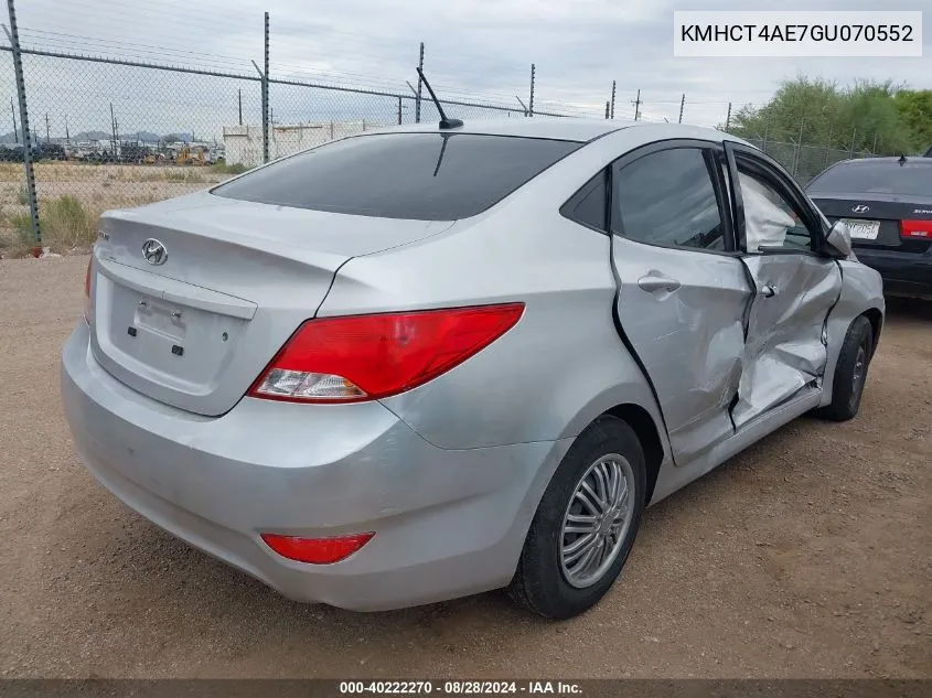 KMHCT4AE7GU070552 2016 Hyundai Accent Se