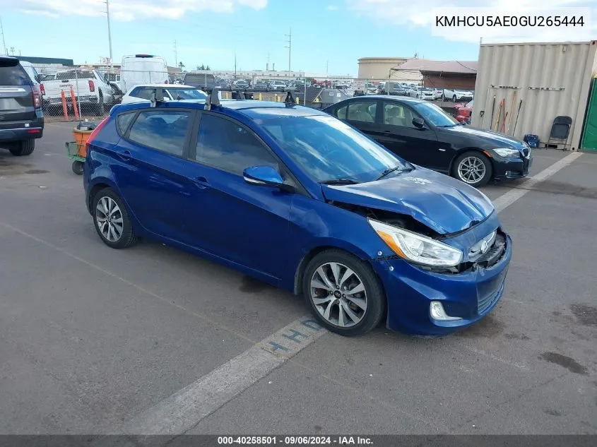 KMHCU5AE0GU265444 2016 Hyundai Accent Sport