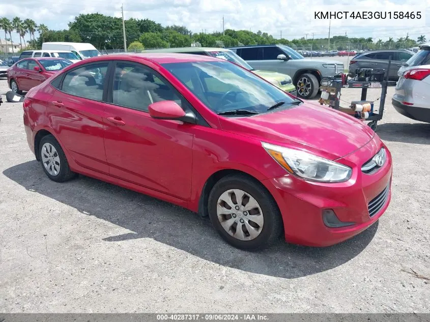 KMHCT4AE3GU158465 2016 Hyundai Accent Se